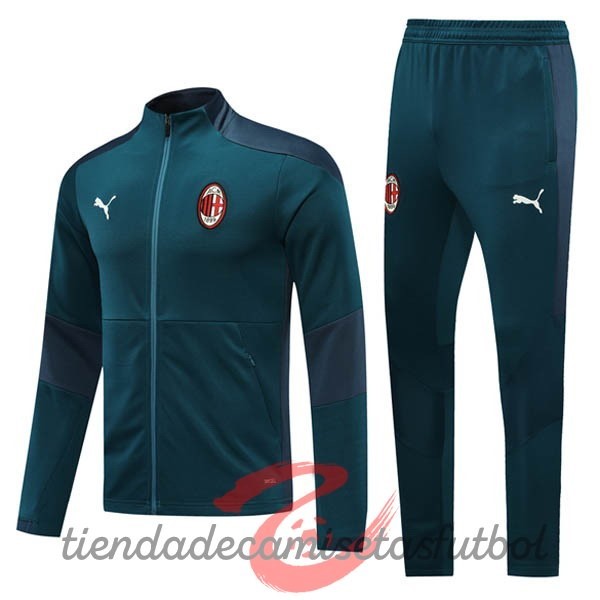 Chandal AC Milan 2020 2021 Verde Camisetas Originales Baratas