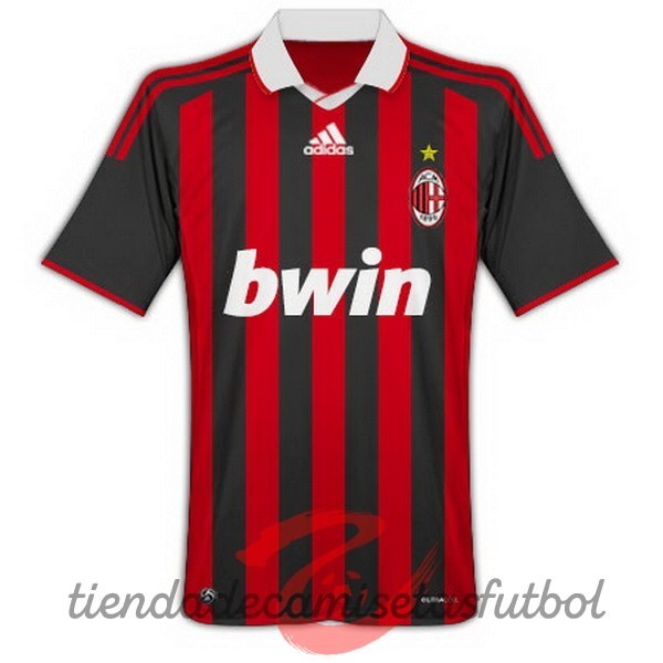 Casa Camiseta AC Milan Retro 2009 2010 Rojo Camisetas Originales Baratas