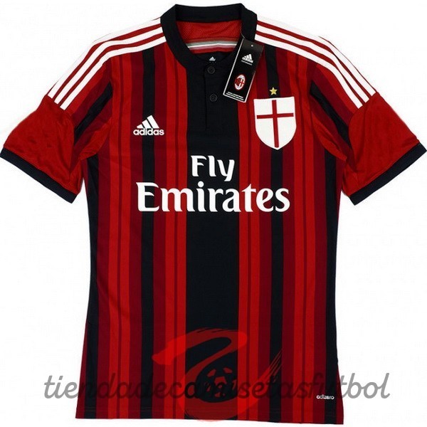 Casa Camiseta AC Milan Retro 2014 2015 Rojo Camisetas Originales Baratas