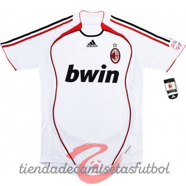 Segunda Camiseta AC Milan Retro 2006 2007 Blanco Camisetas Originales Baratas