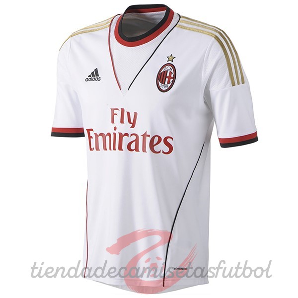 Segunda Camiseta AC Milan Retro 2013 2014 Blanco Camisetas Originales Baratas