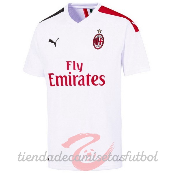 Segunda Camiseta AC Milan Retro 2019 2020 Blanco Camisetas Originales Baratas