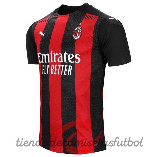 Casa Camiseta AC Milan 2020 2021 Rojo Camisetas Originales Baratas