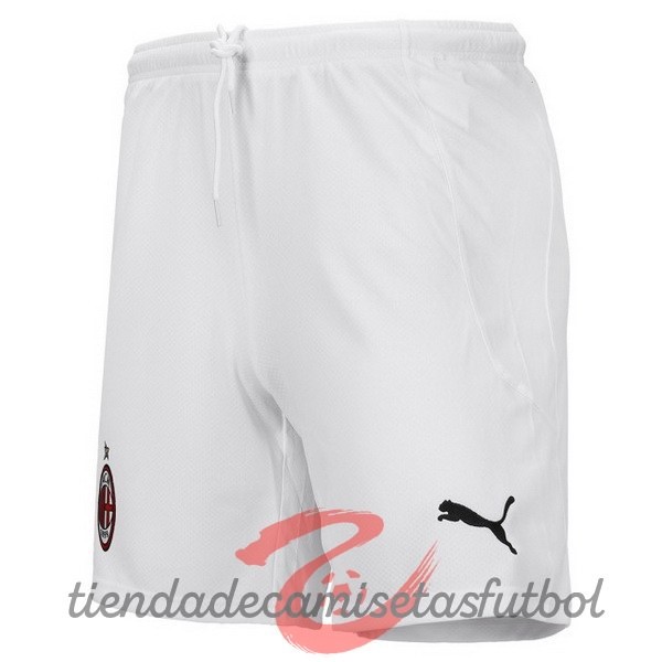 Casa Pantalones AC Milan 2020 2021 Blanco Camisetas Originales Baratas