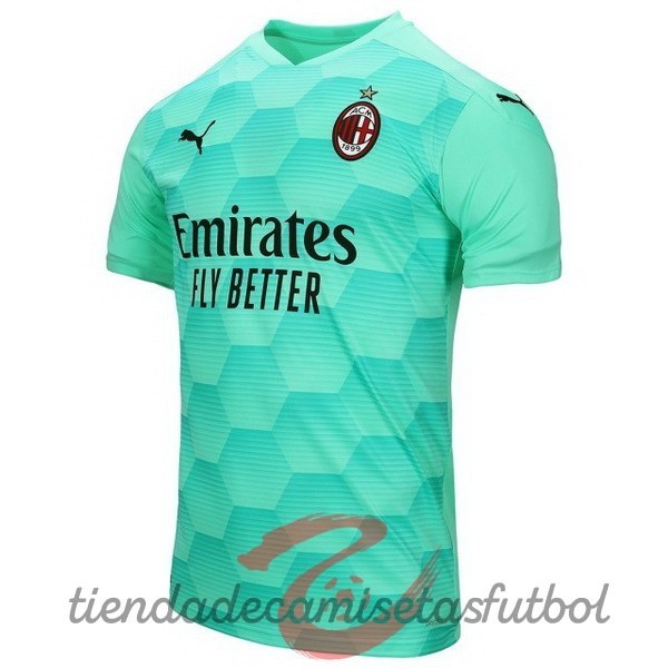 Casa Portero Camiseta AC Milan 2020 2021 Verde Camisetas Originales Baratas