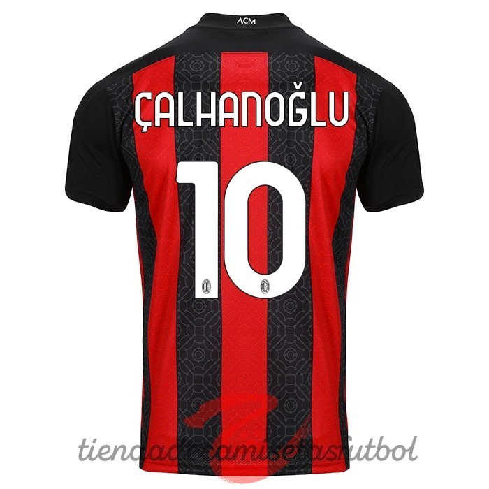 NO.10 Calhanoglu Casa Camiseta AC Milan 2020 2021 Rojo Camisetas Originales Baratas