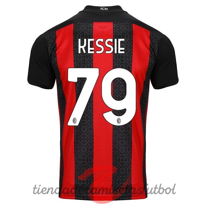 NO.79 Kessie Casa Camiseta AC Milan 2020 2021 Rojo Camisetas Originales Baratas