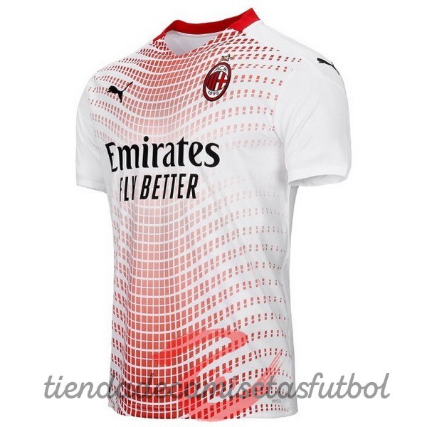 Segunda Camiseta AC Milan 2020 2021 Blanco Camisetas Originales Baratas