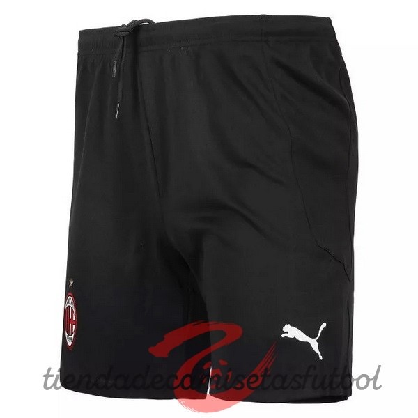 Segunda Pantalones AC Milan 2020 2021 Negro Camisetas Originales Baratas