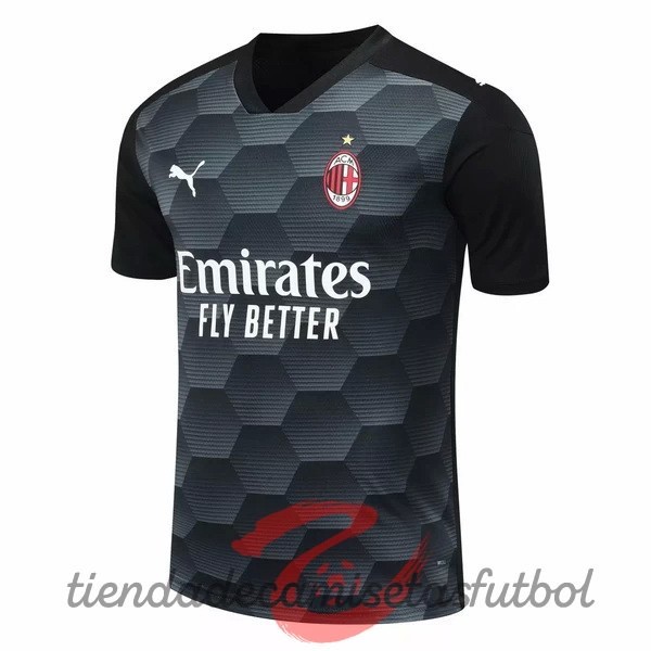 Segunda Portero Camiseta AC Milan 2020 2021 Negro Camisetas Originales Baratas