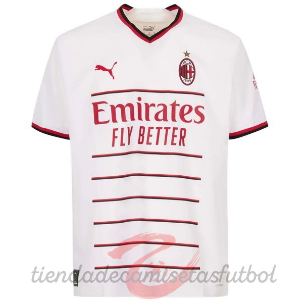 Segunda Camiseta AC Milan 2022 2023 Blanco Camisetas Originales Baratas