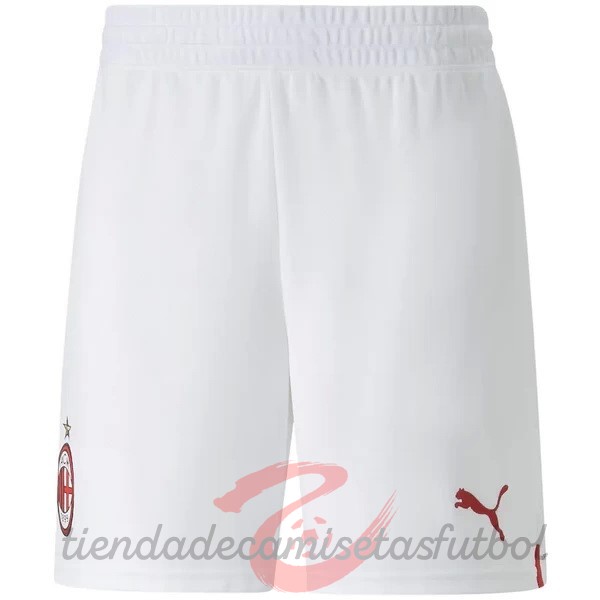 Segunda Pantalones AC Milan 2022 2023 Blanco Camisetas Originales Baratas
