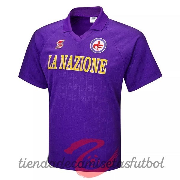 Casa Camiseta Fiorentina Retro 1989 1991 Purpura Camisetas Originales Baratas