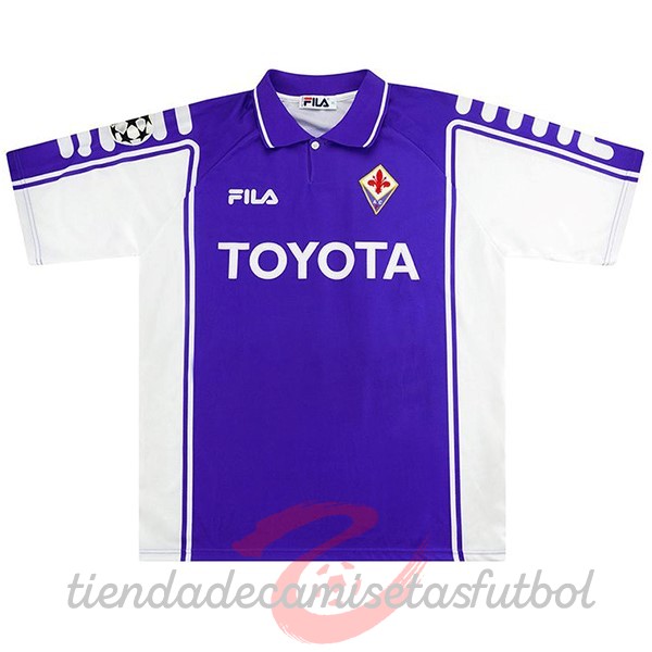 Casa Camiseta Fiorentina Retro 1999 2000 Purpura Camisetas Originales Baratas