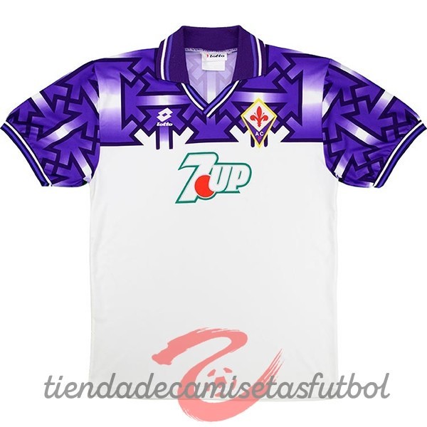Segunda Camiseta Fiorentina Retro 1992 1993 Blanco Camisetas Originales Baratas