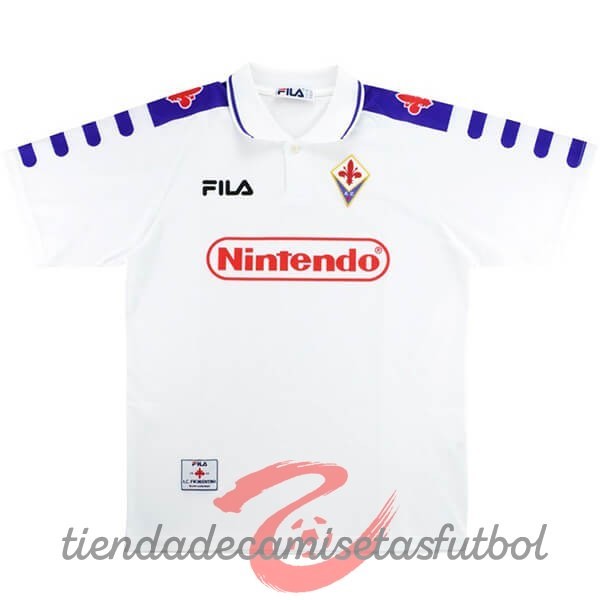 Segunda Camiseta Fiorentina Retro 1998 1999 Blanco Camisetas Originales Baratas