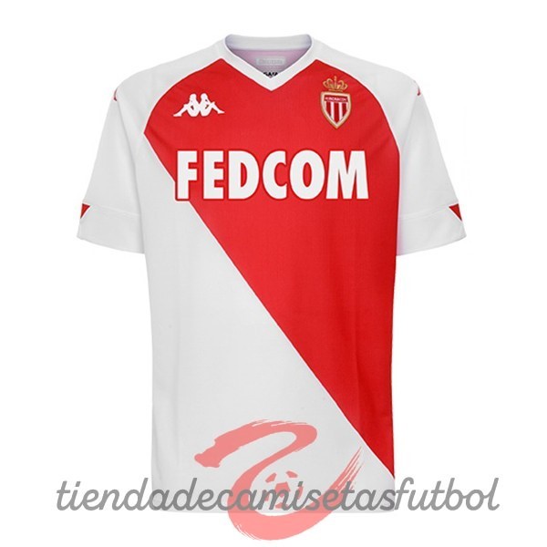 Casa Camiseta AS Monaco 2020 2021 Rojo Blanco Camisetas Originales Baratas