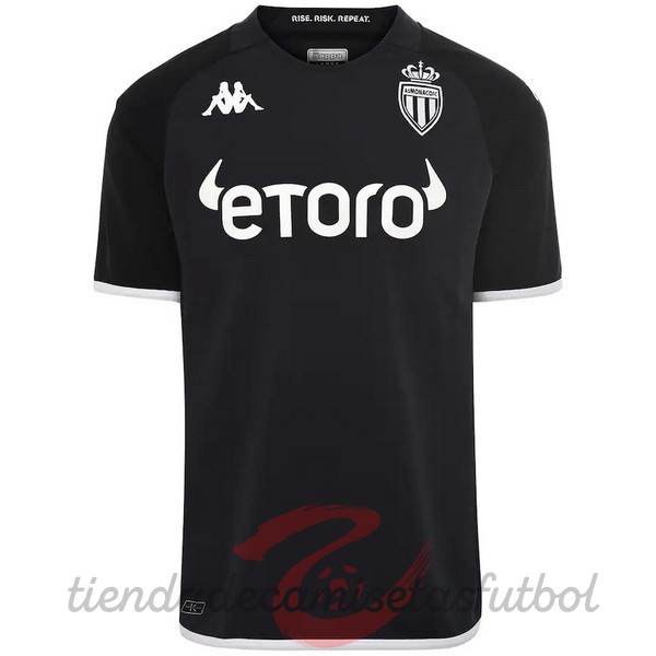 Tailandia Segunda Camiseta AS Monaco 2022 2023 Negro Camisetas Originales Baratas