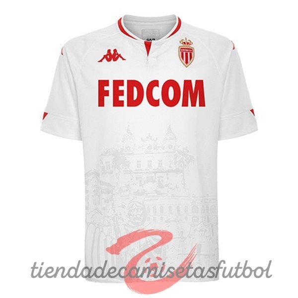 Tercera Camiseta AS Monaco 2020 2021 Blanco Camisetas Originales Baratas