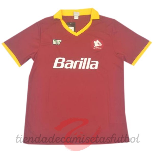 Casa Camiseta As Roma Retro 1989 1990 Rojo Camisetas Originales Baratas