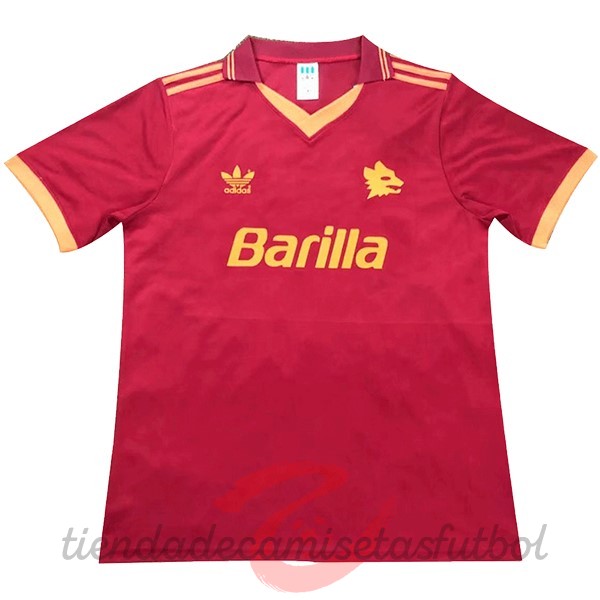 Casa Camiseta As Roma Retro 1992 1994 Rojo Camisetas Originales Baratas