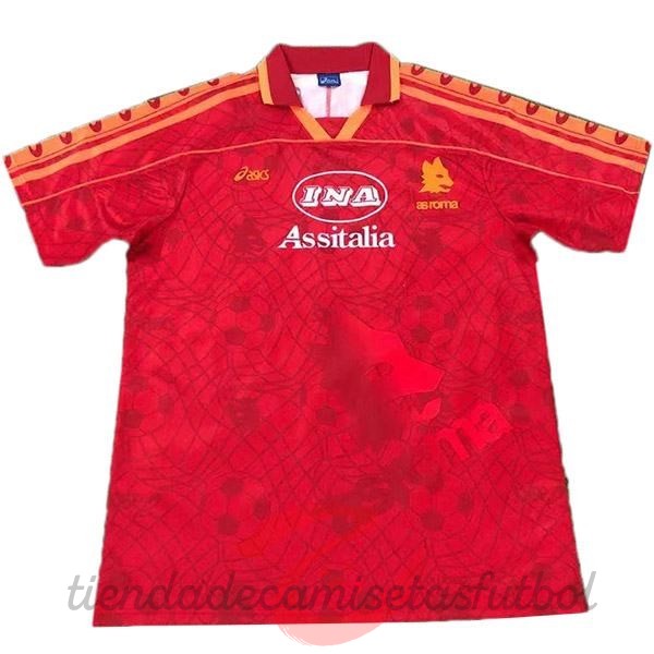 Casa Camiseta As Roma Retro 1995 1996 Rojo Camisetas Originales Baratas