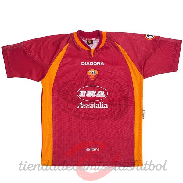 Casa Camiseta As Roma Retro 1997 1998 Rojo Camisetas Originales Baratas