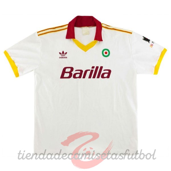 Segunda Camiseta As Roma Retro 1991 1992 Blanco Camisetas Originales Baratas