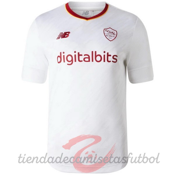 Tailandia Segunda Camiseta As Roma 2022 2023 Blanco Camisetas Originales Baratas