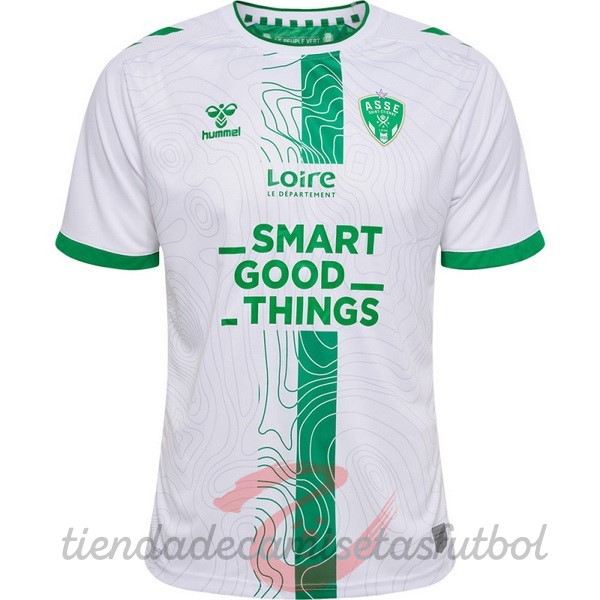 Tailandia Segunda Camiseta Saint Étienne 2022 2023 Blanco Camisetas Originales Baratas