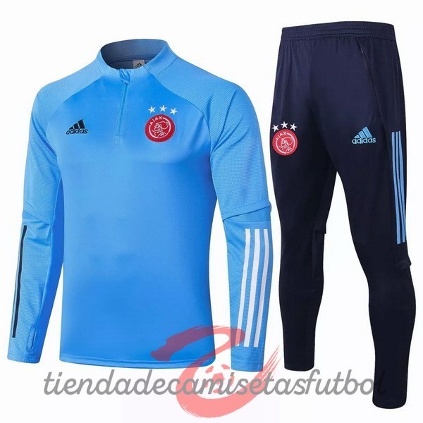 Chandal Ajax 2020 2021 Azul Claro Camisetas Originales Baratas