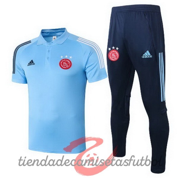 Conjunto Completo Polo Ajax 2020 2021 Azul Camisetas Originales Baratas