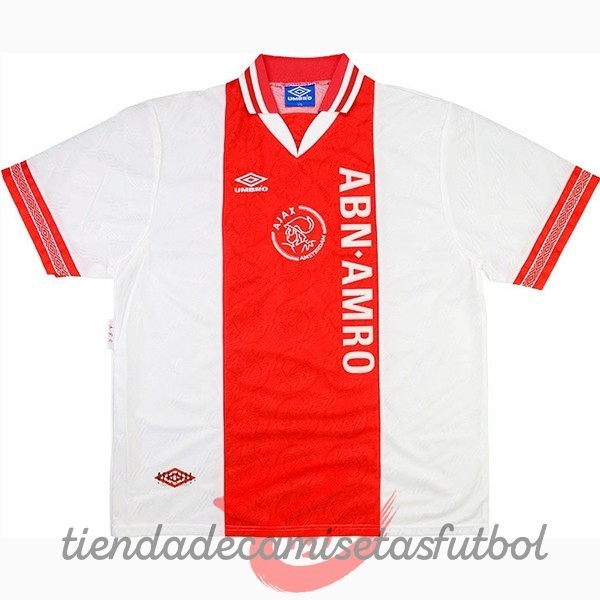 Casa Camiseta Ajax Retro 1994 1995 Rojo Blanco Camisetas Originales Baratas