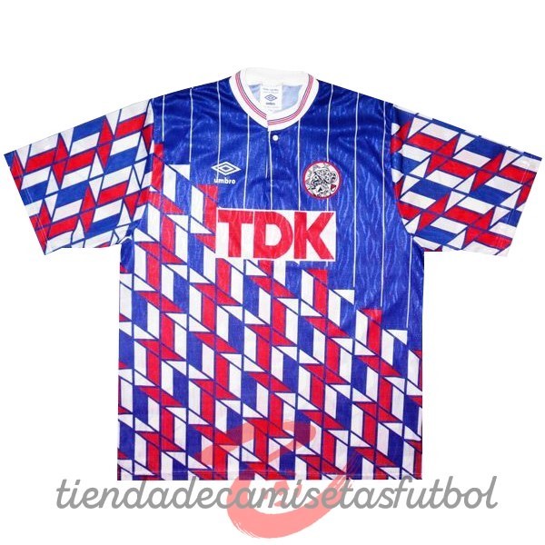 Segunda Camiseta Ajax Retro 1990 1991 Azul Camisetas Originales Baratas