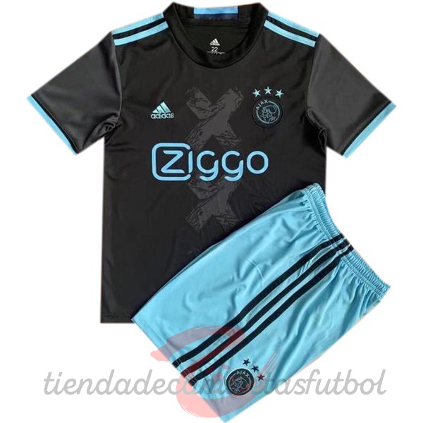 Segunda Conjunto De Hombre Ajax Retro 2016 2017 Negro Camisetas Originales Baratas