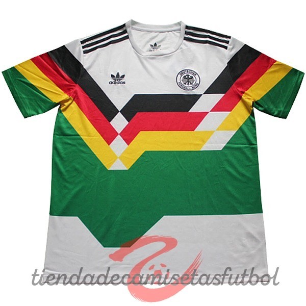 Camiseta Alemania Retro 1990 Verde Camisetas Originales Baratas
