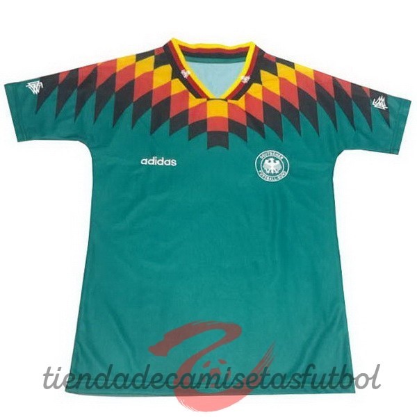 Segunda Camiseta Alemania Retro 1994 Verde Camisetas Originales Baratas
