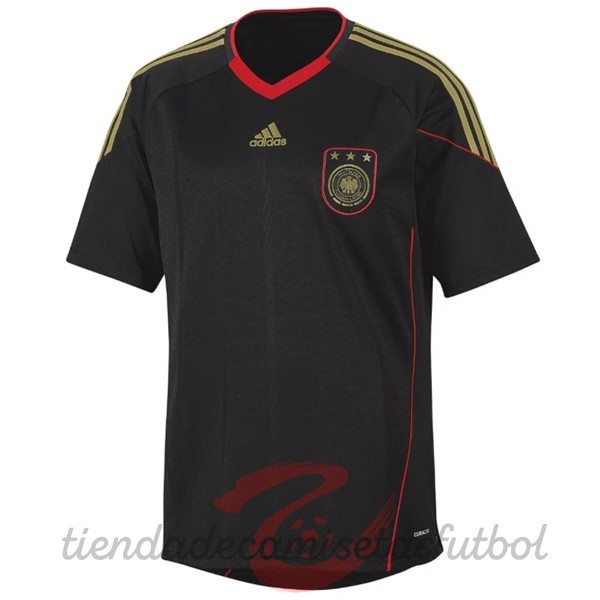 Segunda Camiseta Alemania Retro 2010 Negro Camisetas Originales Baratas