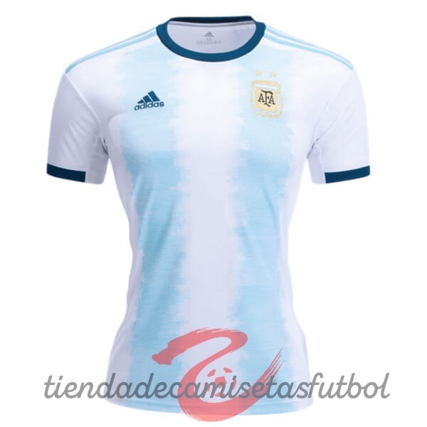 Casa Camiseta Mujer Argentina 2019 Azul Blanco Camisetas Originales Baratas