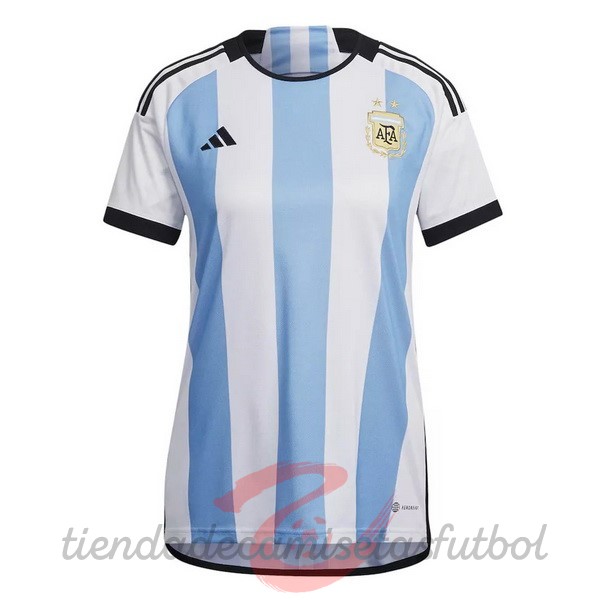 Casa Camiseta Mujer Argentina 2022 Azul Blanco Camisetas Originales Baratas