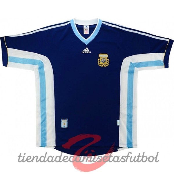 Segunda Camiseta Argentina Retro 1998 Azul Camisetas Originales Baratas
