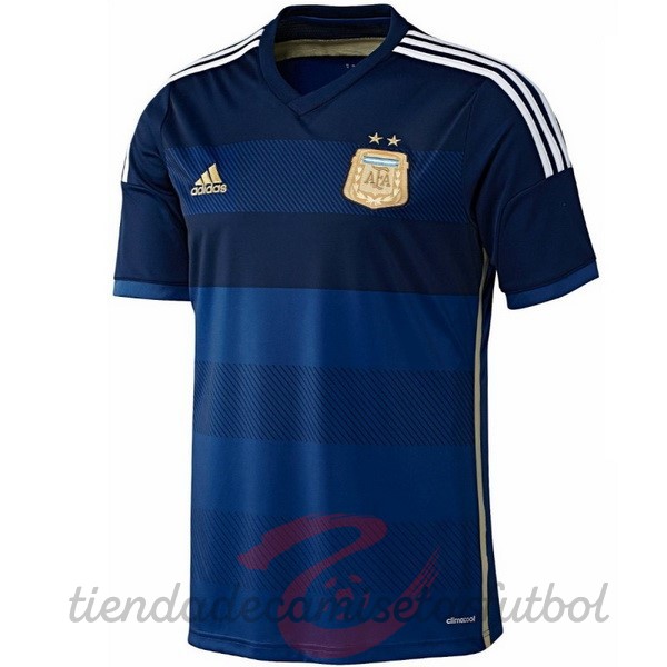 Segunda Camiseta Argentina Retro 2014 Azul Camisetas Originales Baratas