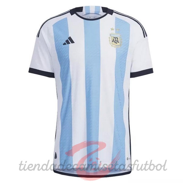Tailandia Casa Jugadores Camiseta Argentina 2022 Azul Blanco Camisetas Originales Baratas