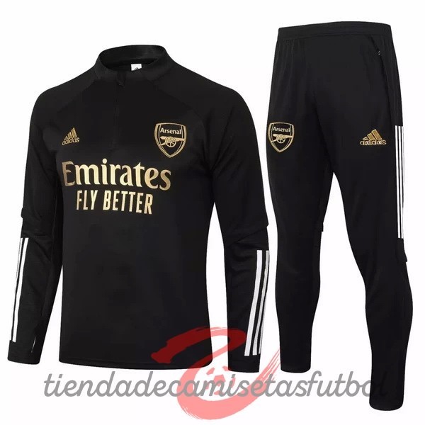 Chandal Arsenal 2020 2021 Negro Oro Camisetas Originales Baratas