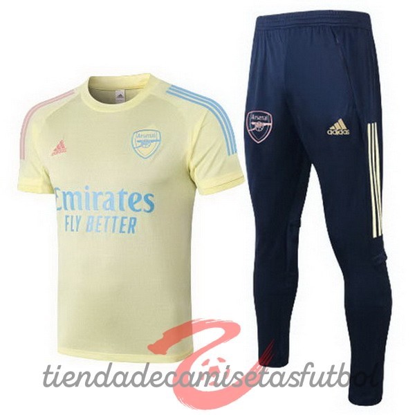 Entrenamiento Conjunto Completo Arsenal 2020 2021 Amarillo Camisetas Originales Baratas
