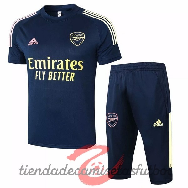 Entrenamiento Conjunto Completo Arsenal 2020 2021 Azul Camisetas Originales Baratas