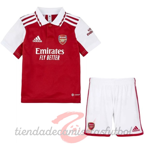 Casa Conjunto De Niños Arsenal 2022 2023 Rojo Camisetas Originales Baratas