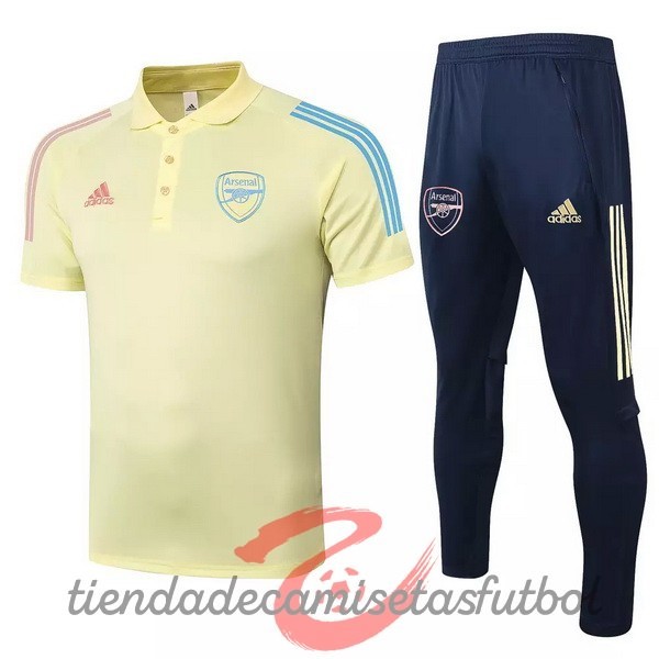 Conjunto Completo Polo Arsenal 2020 2021 Amarillo Camisetas Originales Baratas