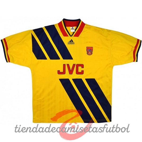 Segunda Camiseta Arsenal Retro 1993 1994 Amarillo Camisetas Originales Baratas