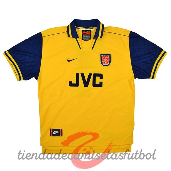 Segunda Camiseta Arsenal Retro 1996 1997 Amarillo Camisetas Originales Baratas